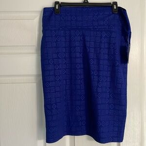 Blue LuLaRoe Cassie Skirt XL